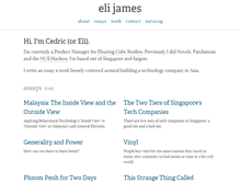 Tablet Screenshot of elijames.org